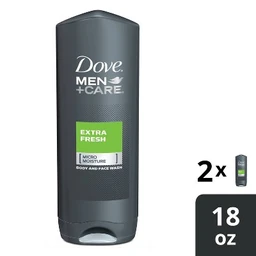 Dove Men+Care Dove Men+Care Extra Fresh Micro Moisture Cooling Body Wash  18 fl oz/2pk