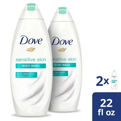 Dove Sensitive Skin Body Wash  22 fl oz