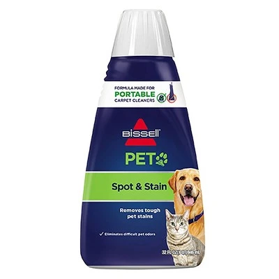 BISSELL 2X Pet Stain & Odor 32oz. Portable Spot & Stain Cleaner Formula  74R7