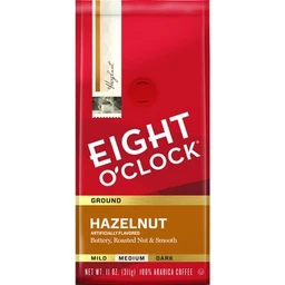 Eight O'Clock Eight O'Clock Hazelnut Medium Roast Ground Coffee  11oz
