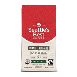 Seattle's Best Coffee Seattle's Best Coffee 6th Avenue Bistro Blend Organic Dark Roast Ground Coffee  12oz