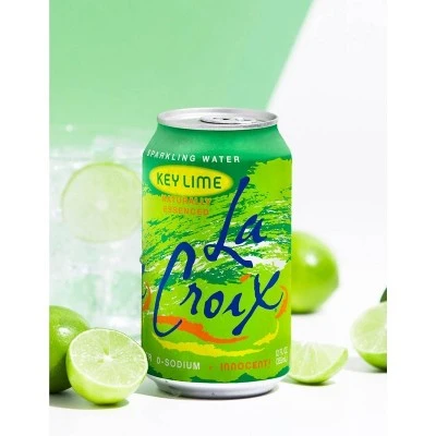 LaCroix Key Lime Sparkling Water  8pk/12 fl oz Cans