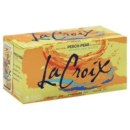 LaCroix LaCroix Peach Pear Sparkling Water  8pk/12 fl oz Cans