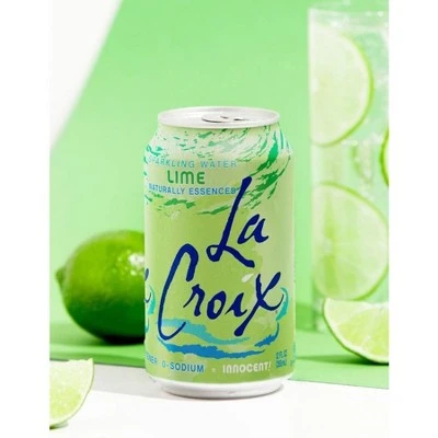 LaCroix Sparkling Water Lime  8pk/12 fl oz Cans