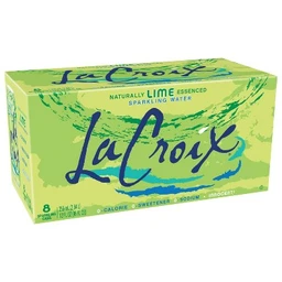 LaCroix LaCroix Sparkling Water Lime  8pk/12 fl oz Cans