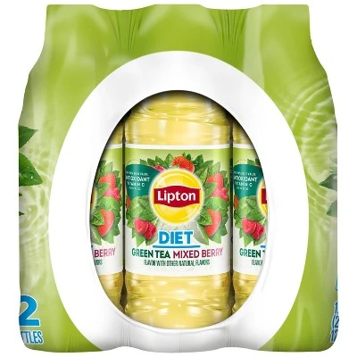 Lipton Diet Mixed Berry Green Tea  12pk/16.9 fl oz Bottles