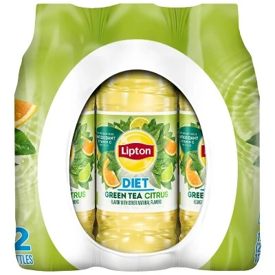 Lipton Diet Green Tea With Citrus  12pk/16.9 fl oz Bottles
