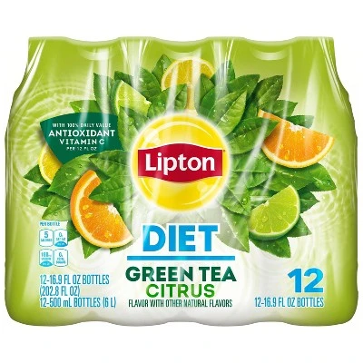 Lipton Diet Green Tea With Citrus  12pk/16.9 fl oz Bottles