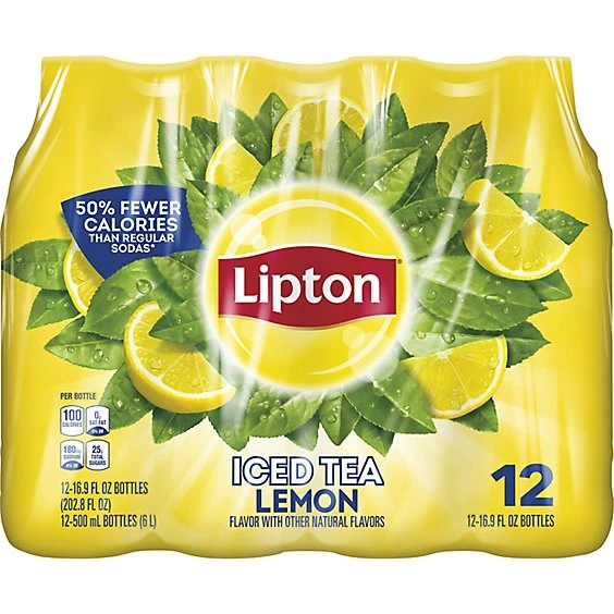 Lipton Lemon Iced Tea  12pk/16.9 fl oz Bottles