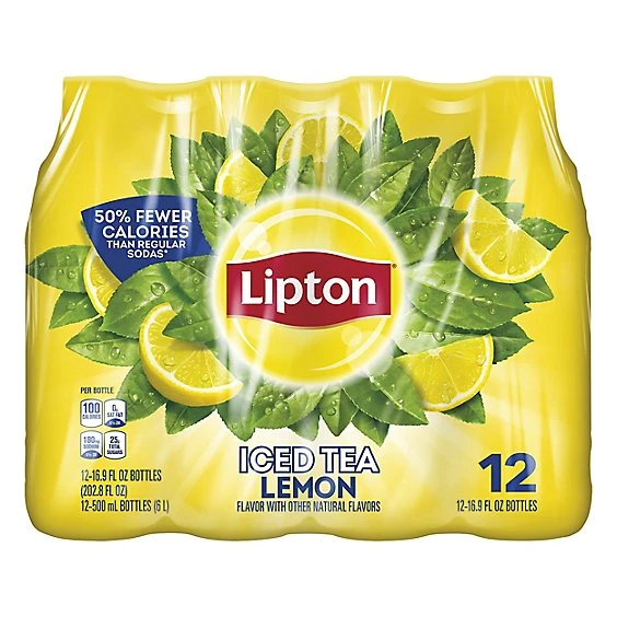 Lipton Lemon Iced Tea  12pk/16.9 fl oz Bottles