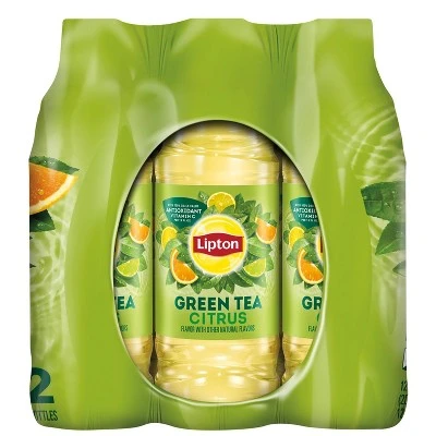 Lipton Citrus Iced Green Tea 12pk/16.9 fl oz Bottles