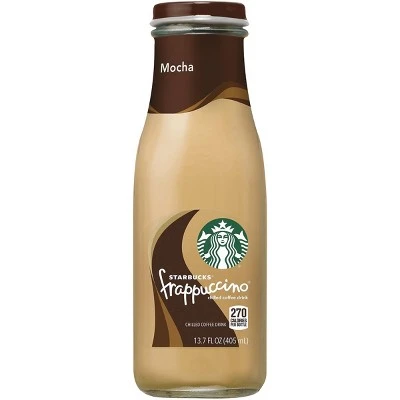 Starbucks Frappuccino Mocha Coffee Drink  13.7 fl oz Glass Bottle