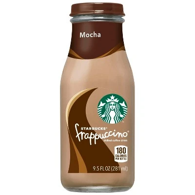 Starbucks Frappuccino Mocha Coffee Drink  4pk/9.5 fl oz Glass Bottles