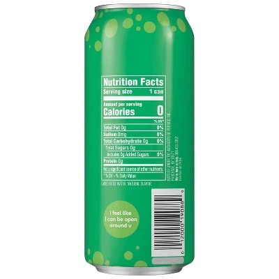 bubly Lime Enhanced Sparkling Water  16 fl oz Can