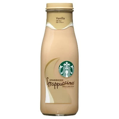 Starbucks Frappuccino Vanilla Chilled Coffee Drink  13.7 fl oz Glass Bottle