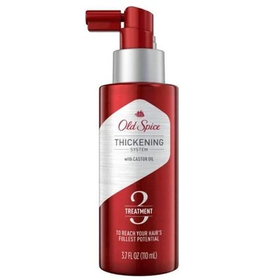 Old Spice Thickening System Treatment for Men Infused with Castor Oil  3.7 fl oz
