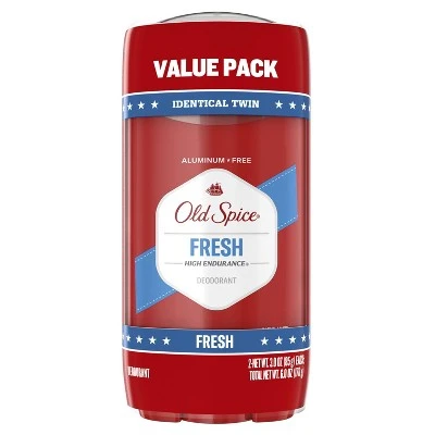 Old Spice High Endurance Fresh Deodorant Twin Pack  6oz