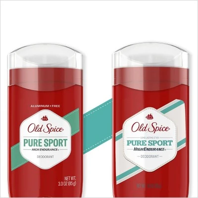 Old Spice High Endurance Pure Sport Deodorant Twin Pack  6oz
