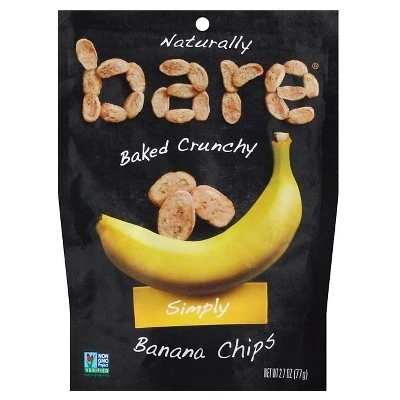 Bare Baked Crunchy Simply Banana Chips 2.7oz