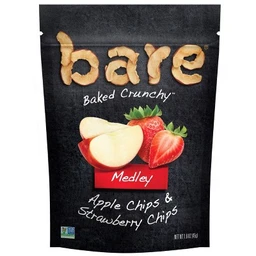 Bare Fruit Bare Apple & Strawberry Chips Medley  1.6oz