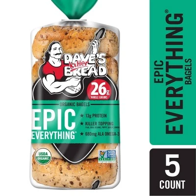 Dave's Killer Bread Epic Everything Organic Bagels 16.75oz