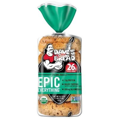 Dave's Killer Bread Epic Everything Organic Bagels 16.75oz