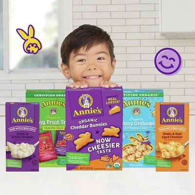 Annie's Homegrown Bunny Grahams Organic Friends Baked Graham Snacks, Chocolate Chips, Chocolate & H