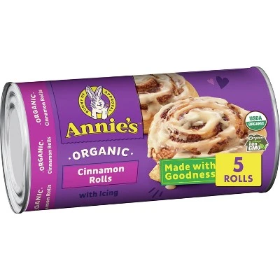 Annie's Organic Cinnamon Rolls with Icing  17.5oz/5ct