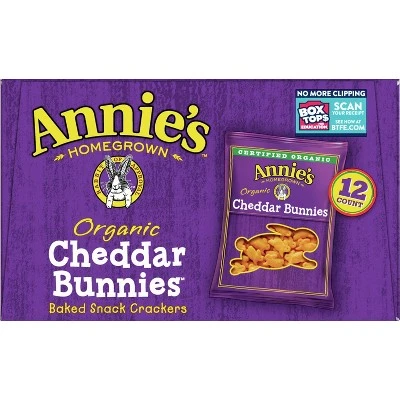 Annie's Cheddar Bunnies Baked Snack Crackers  12oz