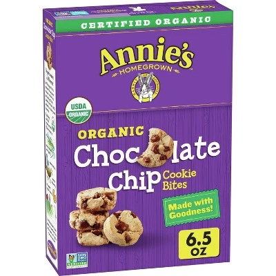 Annie's Organic Chocolate Chip Cookie Bites  6.5oz