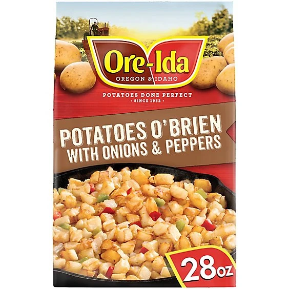 Ore Ida Potatoes O'Brien with Frozen Onions & Peppers  28oz