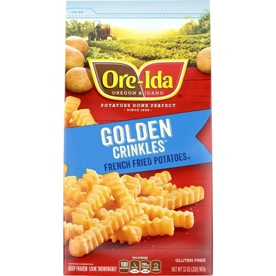 Ore Ida Golden Crinkles Frozen French Fries  32oz
