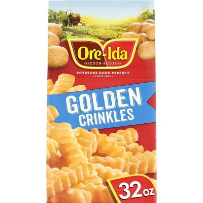 Ore Ida Golden Crinkles Frozen French Fries  32oz