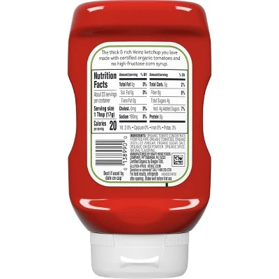 Heinz Organic Tomato Ketchup  14oz