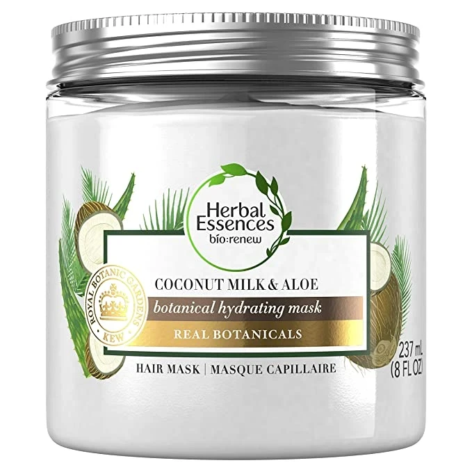 Herbal Essences Bio Renew Coconut Milk & Aloe Hydrating Hair Mask for Dry Damaged Hair  8 fl oz
