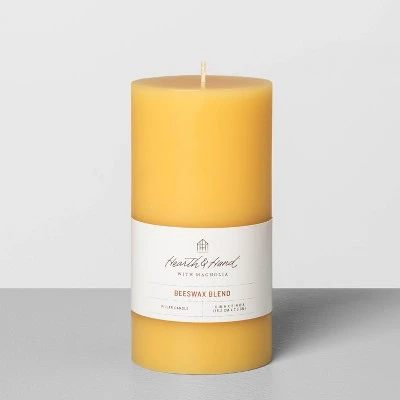 Beeswax Blend Pillar Candle Hearth & Hand™ with Magnolia