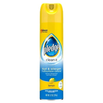 Pledge Dust & Allergen Lemon Multisurface Cleaner  9.7oz