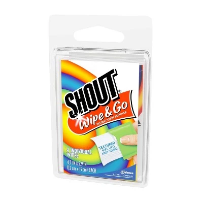 Shout Wipe & Go Instant Stain Remover  4ct