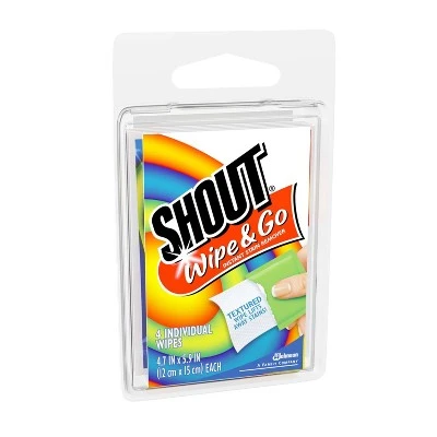 Shout Wipe & Go Instant Stain Remover  4ct