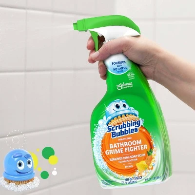 Scrubbing Bubbles Bathroom Grime Fighter Spray  Citrus  32 fl oz