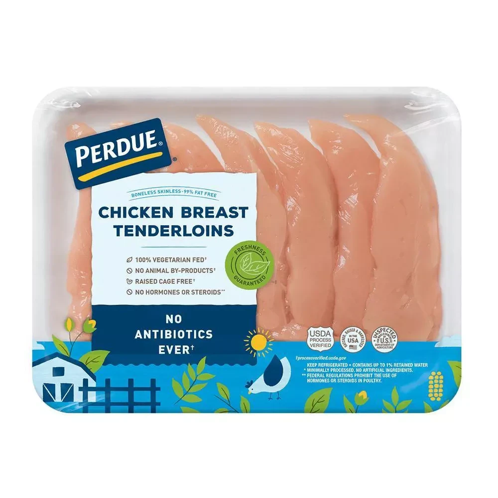 Perdue Chicken Breast Tenderloins Antibiotic Free 0.8 1.4 lbs price per lb