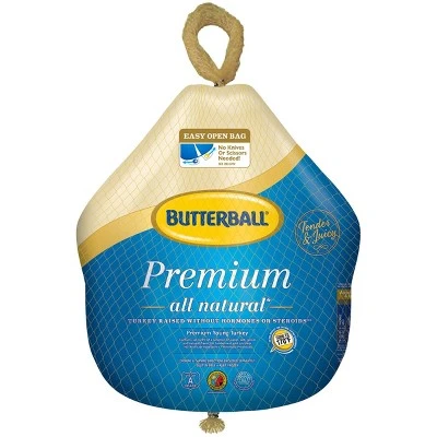 Butterball Premium All Natural Young Turkey  Frozen  16 20lbs  price per lb