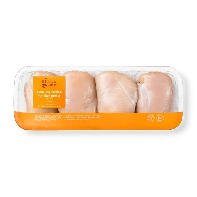 Boneless Skinless Chicken Breast  1.5 3.2lbs  price per lb  Good & Gather™