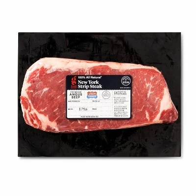 USDA Choice New York Strip Steak 0.65 1.08 lbs price per lb Good & Gather™