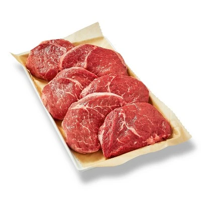 USDA Choice Angus Chuck Tender Steak 0.86 1.44 lbs price per lb Good & Gather™
