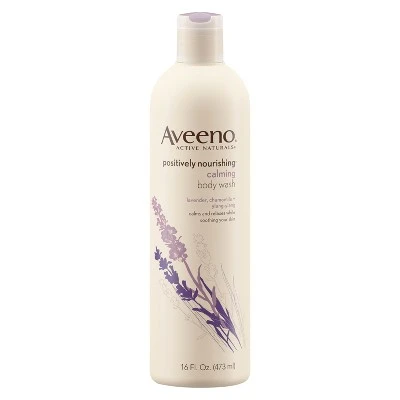 Aveeno Positively Nourishing Calming Lavender Body Wash 16 fl oz