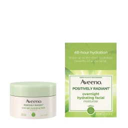 Aveeno Aveeno Active Naturals Positively Radiant Overnight Hydrating Facial Moisturizer 1.7oz