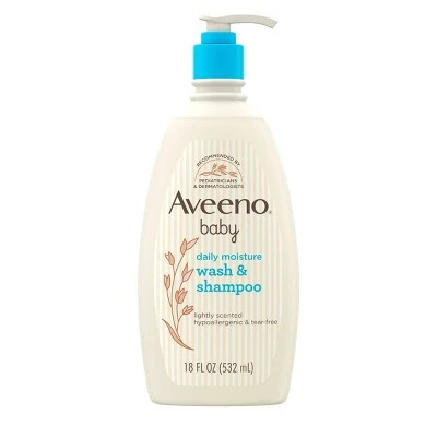 Aveeno Baby Wash & Shampoo 18 fl oz