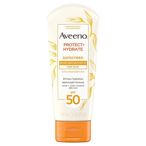 Aveeno Protect Hydrate Face Sunscreen Lotion With  SPF 50  3oz