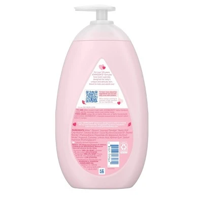 Johnson's Moisturizing Pink Baby Lotion with Coconut Oil  27.1oz